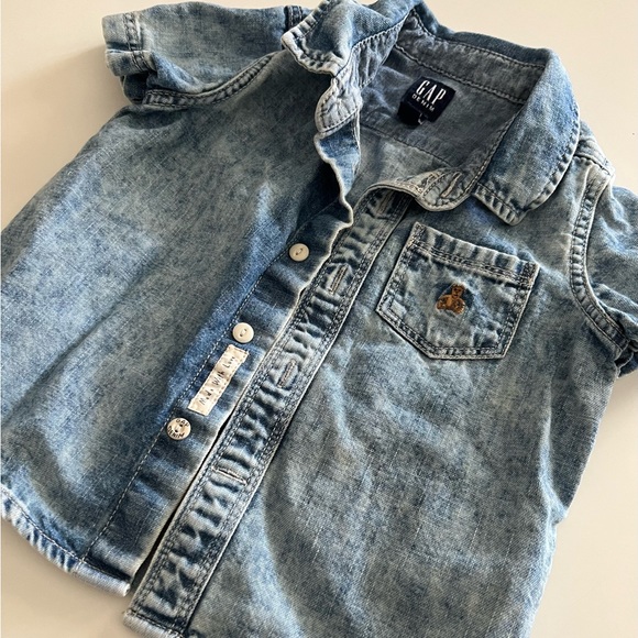 Baby Gap Jean Button Down Shirt - Picture 2 of 6